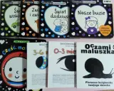 Książeczki kontrastowe dla niemowląt, jak widzi 2 miesięczne dziecko: świat wokół, zwierzęta, buzie, oczy maluszka.