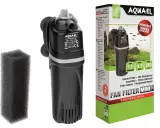 Czarny filtr wewnętrzny do akwarium AquaL FAN FILTER MINI PLUS z gąbką. Idealny do zbiorników 30-60 litrów.