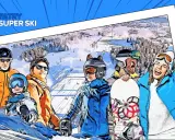 Grupa narciarzy i snowboardzistów na tle ośnieżonych stoków Tatr.