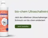 bio-chem Ultraschallreiniger für Schmuck. Perfekt für Ketten, Ringe, Brillen und Uhren. Für strahlenden Glanz und schonende Reinigung.