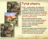 Obrazki przedstawiają sielankowe sceny z folwarku, który w tekście jest symbolem marzeń zwierząt o lepszym losie. Folwark to miejsce wydarzeń.