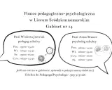 Pedagog szkolny Pani Wioletta Jóźwiak i psycholog szkolny Pani Anna Brauze oferują pomoc. Różnica między nimi? Pedagog skupia się na rozwoju, psycholog na emocjach.