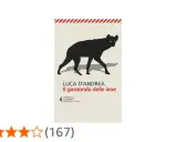 Copertina del libro "Il girotondo delle iene" di Luca D'Andrea, con silhouette di una iena.