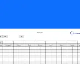 Przykładowy grafik pielęgniarki z polami na wpisanie dat, nazwisk pracowników i godzin pracy od poniedziałku do niedzieli.