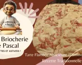 Une délicieuse tarte flambée alsacienne, aussi appelée flammekueche, garnie de lardons et de crème. Pascal de La Briocherie partage sa recette traditionnelle.