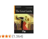 Copertina di "The Great Gatsby" di F. Scott Fitzgerald, un classico tra i libri di Francis Scott Fitzgerald, con una coppia che balla e un pubblico sullo sfondo.
