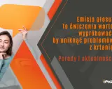 Kobieta z dymkiem myśli. Teksty logopedyczne do czytania dla dorosłych pomagają uniknąć problemów z krtanią. Porady i aktualności.