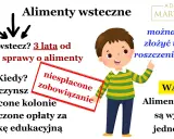 Alimenty wsteczne można dochodzić do 3 lat wstecz. Dotyczy to zaległości, np. niespłaconych zobowiązań.