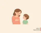 Donna parla con un bambino, spiegando il deficit cognitivo significato.