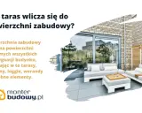 Czy taras wlicza się do powierzchni zabudowy? Na zdjęciu nowoczesny taras z sofami, wyjaśnienie definicji powierzchni zabudowy.