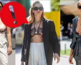 Moda audace: reggiseno sopra la maglia, un trend che rompe gli schemi.