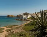 Costa de San José, Almería: playa, mar turquesa, casas blancas y un agave gigante. ¡Un paraíso que ver!