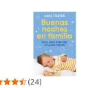 Libro "Buenas noches en familia" de Sara Traver, guía para entender el sueño infantil. Un bebé duerme plácidamente, reflejando el sueño en bebes.