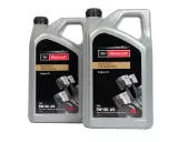 Dwa litrowe kanistry oleju silnikowego Motorcraft 5W-30 A5. Ten olej to syntetyczna technologia dla Twojego silnika.