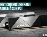 Deux barrettes de RAM XPG, parfaites pour choisir la RAM compatible avec mon PC.