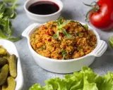 Ein köstlicher Bulgursalat, perfekt für ein leichtes Mittagessen. Dieses Bulgursalat Rezept ist einfach zuzubereiten und voller Geschmack.