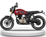 Moto Mondial Spartan 250 roja, ideal para quienes buscan un permiso A2 que puedo conducir. Estilo retro y moderno.