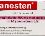 Canesten kombinationspakning med vaginaltablett och kräm mot svampinfektion. Läs bipacksedeln noga för information om canesten biverkningar.