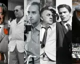 Cinque registe donne in un collage di immagini d'epoca, con un ciak di "C'era una volta in America".