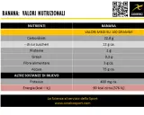 La tabella nutrizionale indica quante fibre ha una banana: circa 3 grammi per 100 grammi.
