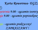 Karta rowerowa - egzaminy: teoretyczny 28 kwietnia, poprawkowy 4 maja, praktyczny 5 maja. Zapraszamy!