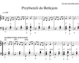 Nutacja kolędy "Przybieżeli do Betlejem" z akordami.