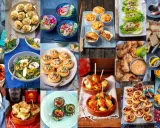 Mnóstwo inspiracji na 100 pomysłów na imprezowe przekąski: od jajek faszerowanych, przez mini tarty, po krewetki i tapas.