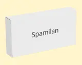 Białe pudełko z napisem "Spamilan". Zastanawiasz się, spamilan na co?