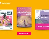 Trzy podręczniki do nauki języka angielskiego: "Speak Out B1", "Gold Experience A2+" i "Business Partner B2". Idealne teksty po angielsku z tłumaczeniem.