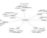 Carte mentale des mots liés à "malheureux", montrant des synonymes comme "misérable", "affreux", "triste", "désespéré".