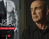 Copertina di "L'ultimo colpo", l'ultimo libro di Don Winslow, con un uomo tatuato in giacca e cravatta e il ritratto dell'autore.