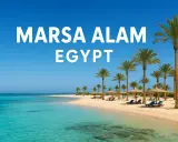 Rajska plaża w Marsa Alam, gdzie do Egiptu? Palmy, leżaki i turkusowe morze zapraszają na wymarzone wakacje.