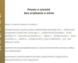 Dokument "Pozew o rozwód bez orzekania o winie" zawiera treść wniosku o rozwiązanie związku małżeńskiego.