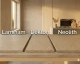 Superfici in pietra per la cucina: Laminam, Dekton e Neolith mostrano la loro bellezza.