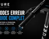 Guide complet des codes erreur trottinette Pure Electric. Identifiez et résolvez les problèmes, y compris l'erreur E07.