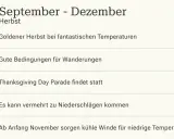 Herbst in New York: Goldener Herbst, Wanderungen, Thanksgiving Parade. Beste Reisezeit? Ja, bis November kühler wird.