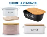 Szukasz odpowiedzi na pytanie: jaki chlebak najzdrowszy? Zobacz skandynawskie chlebaki: biały, czarny, różowy i biały z drewnianą deską.