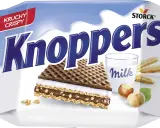 Chrupiący Knoppers z orzechami i mlekiem. Idealny na przekąskę, gdy chcesz poznać jego knoppers kcal.