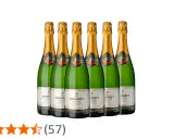 Sechs Flaschen Bouvet Ladubay Crémant de Loire Brut, die besten Weine der Loire, bereit für den Genuss.