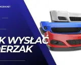 Stos zderzaków w kolorach białym, niebieskim i czerwonym. Dowiedz się, czym wysłać zderzak, aby dotarł bezpiecznie.