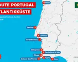 Route entlang der portugiesischen Atlantikküste: Porto, Lissabon, Lagos und mehr – ein Muss für jeden Portugal-Fan.