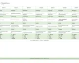 Tygodniowy plan posiłków low FODMAP: od owsianki po zupę minestrone, z uwzględnieniem makaronu bezglutenowego i burgera z kurczakiem.