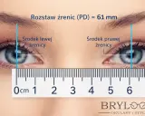 Pomiar PD u optyka: rozstaw źrenic 61 mm. Wskazówki do dobrania okularów.
