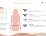 Tabella misure per slip donna: circonferenza vita e bacino. Trova la tua taglia perfetta per un comfort ottimale.