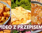 Pyszne naleśniki z jabłkami, posypane cukrem pudrem. Idealne na deser, a nawet śniadanie. Zobacz przepis!