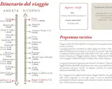 Itinerario del treno storico da Paola a Reggio Calabria, con tappe a Tropea, Scilla e altri borghi.