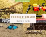 Le scarificateur, un outil essentiel pour savoir quand scarifier pelouse. Il aère le sol et retire la mousse pour une pelouse saine.