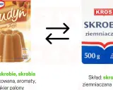 Budyń toffi Dr.Oetker vs. skrobia ziemniaczana KROS. Porównanie składu i budyń kcal.