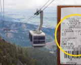 Kolejka linowa na Kasprowy Wierch i paragon fiskalny.