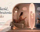Para rozmawia, tworząc więź. Miłość nie jedno ma imię, a ta wizualizacja pokazuje, jak bliskość, wyobraźnia i ciało splatają się w poszukiwaniu uczucia.
